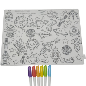 Tapis de dessin éducatif personnalisé en silicone avec motif aquatique pour la vente en gros - Product Image 1