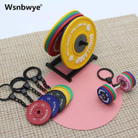 Plaques de pare-chocs de disque personnalisé gym bricolage capitaine zéro concepteur personnalisé 3D llaveros CHAVEIRO ensemble haltères plaque de pare-chocs porte-clés de gymnastique