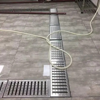 Caniveau de drainage linéaire en acier inoxydable 304/316 U100 pour piscine et garage
