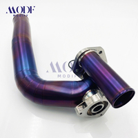 Pipa Inlet Turbo Titanium untuk Honda Civic Generasi ke-10 CR-V 1.5T L15B7 L15BA Pipa Intake Warna Ungu Terbakar