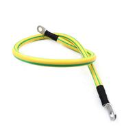 Câble de mise à la terre vert/jaune 16AWG avec borne annulaire M3, longueur personnalisée, fil électronique
