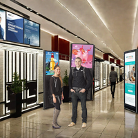 Panneau publicitaire promotionnel personnalisé, portable, rétroéclairé, boîte à lumière LED SEG sans cadre