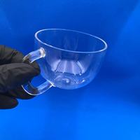 Recipiente de laboratorio de taza de cristal de cuarzo personalizado profesional