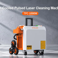 Machine de nettoyage laser pulsé refroidie par air 1000W, nettoyeur laser à fibre haute puissance pour l'élimination de la rouille et de la peinture sur les pièces automobiles et les graffitis