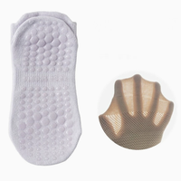 Vente en gros Logo personnalisé Chaussettes antidérapantes pour femmes Fitness Pilates Yoga Shorts à la cheville Design personnalisé Technique tricotée