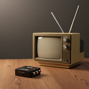 Convertidor SYONG de <span class=keywords><strong>RCA</strong></span> a HDMI 1080P, <span class=keywords><strong>Adaptador</strong></span> AV a HDMI de Plástico con Cable <span class=keywords><strong>Mini</strong></span> USB para TV - Product Image 5