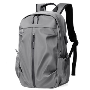 <b>Large</b> Capacity <b>Backpack</b> For Men And Women Gray 15 Inches Laptop Bag Business Travel School Casual Use - Product Image 1
