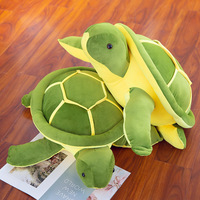 14 pouces gros vert petite tortue en peluche jouets coussin dossier gros yeux tortue poupée tortue de mer en peluche oreiller