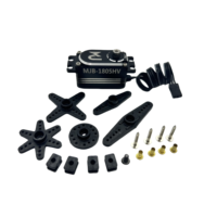 Servo numérique sans balais MJB-1805HV 8.4V 18kgf.cm Engrenage en acier inoxydable Boîtier en aluminium CNC Pièces d'avion RC Profil bas Durable