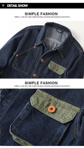 Hot Selling Classic Style Men's <strong>Denim</strong> <strong>Jackets</strong> Latest Plus Size <strong>Lightweight</strong> and Breathable for Winter Wholesale Offered - Product Image 3