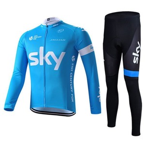 Jersey <span class=keywords><strong>de</strong></span> Ciclismo <span class=keywords><strong>de</strong></span> Manga Larga <span class=keywords><strong>de</strong></span> Nailon y Cachemira para Primavera, Otoño y Verano, <span class=keywords><strong>de</strong></span> Secado Rápido y Transpirable, para Ciclismo <span class=keywords><strong>de</strong></span> Carretera - Product Image 4