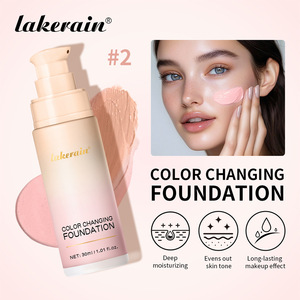 Fond <span class=keywords><strong>de</strong></span> teint liquide changeant <span class=keywords><strong>de</strong></span> couleur Lakerain Magic, correcteur 2 en 1, haute couvrance, hydratant, léger, longue tenue, base <span class=keywords><strong>de</strong></span> maquillage - Product Image 4