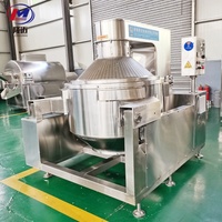 Grande machine à pop-corn industrielle Machine commerciale à pop-corn sucré au caramel au gaz Ligne de production de pop-corn entièrement automatique