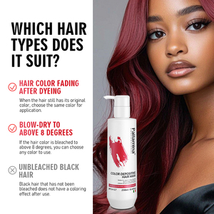 Palla mina Semi Permanent <span class=keywords><strong>Color</strong></span> Deposit ing Haarmaske Conditioner Roter Haar farbstoff Kein Bleich peroxid Temporäre Tönung für Frauen und Männer - Product Image 2