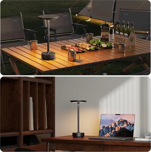 Lampe de bureau LED à intensité variable en aluminium, moderne, température de couleur et luminosité réglables, pour étude/chambre/salon, sans fil - Product Image 5