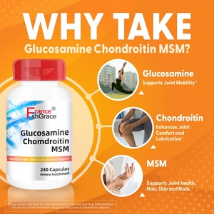 Etiqueta Personalizada, Glucosamina Condroitina Dietética, 240 Cápsulas con MSM, Suplemento para la Salud de las Articulaciones - Product Image 3