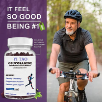 Disponible OEM/ODM, Gomitas de Glucosamina y Condroitina, Suplemento para el Soporte de las Articulaciones Sin Azúcar, para la Movilidad y Flexibilidad, 60 Unidades
