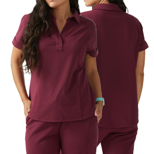 Yuhong all'ingrosso medico infermiera Polo Top Scrub giacca uniformi set jogging fornitori ospedale uniforme <span class=keywords><strong>da</strong></span> donna che allatta Scrub - Product Image 1