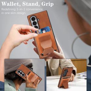 Funda para Teléfono Dekker Q2, Desmontable, con Soporte Magnético Resistente, para <span class=keywords><strong>Samsung</strong></span> Z Fold <span class=keywords><strong>3</strong></span> 4 5 <span class=keywords><strong>Flip</strong></span> 6 7, Funda Trasera de PU para Teléfono Móvil - Product Image 5