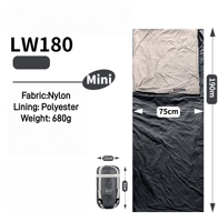 Sac de couchage de voyage ultra-léger pour adultes, en nylon anti-salissures, pour la randonnée, le camping, le printemps, l'été et l'automne