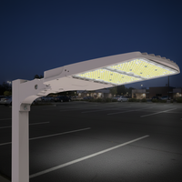Luminaire LED ETL DLC 150W 5000K pour éclairage de zone, capteur photocellule IP66, garantie 5 ans, divers supports de montage en option