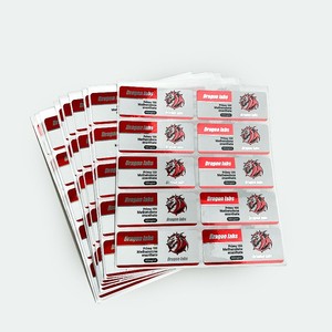 Kişiselleştirilmiş Barkodlu Dayanıklı Çevre Dostu Şişeler Dondurarak Kurutulmuş Toz Şişeleri Ampul Şişeleri Gümüş Kağıt Yapışkanlı Etiketler İlaç - Product Image 2