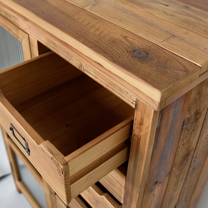 Home Decor <strong>Rustic</strong> Design American Style bar Sideboard Furniture Organizer Vintage Solid Wood Storage Rack <strong>Cabinet</strong> - Product Image 6