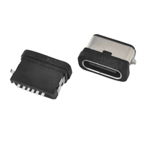 Connecteur USB Type-C 24 broches étanche IP68 haute fiabilité pour la charge et le transfert de données des cartes d'automatisation industrielle et des modules d'alimentation PD