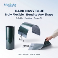 Module solaire flexible CIGS personnalisé 80W Maxsolar OEM, panneau ultra-fin pliable pour l'installation de kits solaires