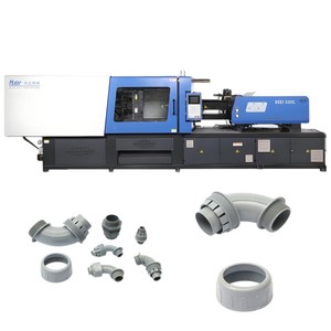 HAIDA HDX328 300 Tấn 350 Tôn Nhựa Injection Molding Machine PVC T Y Lắp Khuỷu Tay Nối Flowerpot Making Machine - Product Image 2