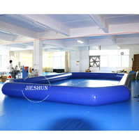 Fabricant taille Personnalisée enfants boule de marche de l'eau piscine carrée gonflable piscine d'eau