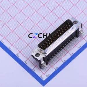 5747842-4 D-Sub/VGA Connector Bent Lead Through Hole Connector Male 25P Right Angle Insert 2 - Product Image 1