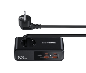 <b>Multifunctional</b> 65W 2C1A Portable Usb GaN <b>Charger</b> Power Socket 83W Fast Charging Power Strip for Laptop Desktop - Product Image 5