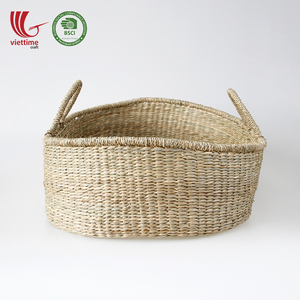 Cama de paja Natural tejida a mano, cesta de cambio de bebé Seagrass al por mayor - Product Image 2