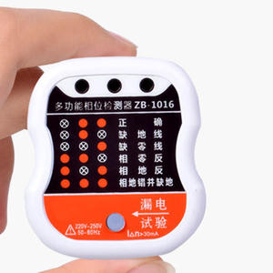 Teste de tomada automático para diagnóstico, testador de saída de polaridade com gfci rcd 110v - Product Image 2