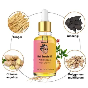 Sérum de traitement naturel bio vegan pour les cheveux chauves avec marque privée vente en gros d'huile anti-chute de cheveux à base de plantes stimulant la croissance des cheveux