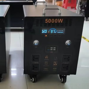 AL-M 오래 지속되는 휴대용 전력 다기능 5000W 태양열 발전기 220V 순수 사인파 AC 출력 + DC, - Product Image 1