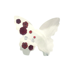 Honey And Sweetness Butterfly <b>Mirror</b> Rose Acrylic Cake Decoration For Valentine's Day Birthday Qixi Festival Cake Topper - Product Image 5
