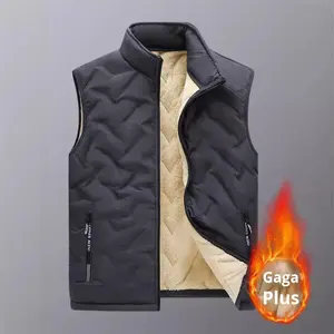 <span class=keywords><strong>Gilet</strong></span> da <span class=keywords><strong>Uomo</strong></span> con Imbottitura in Pile e Cotone Poliestere, Nuovo <span class=keywords><strong>Gilet</strong></span> Casual alla Moda e Caldo per l'Inverno, Giacca <span class=keywords><strong>Gilet</strong></span> da Papà - Product Image 1