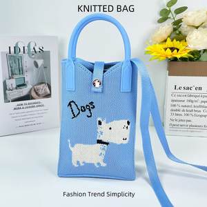 Bolso Bandolera de Punto con Diseño de Caballo y Símbolo de Riqueza para Mujeres y Niñas - Product Image 1