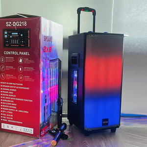 SZ-DG218 <span class=keywords><strong>8</strong></span> <span class=keywords><strong>Inch</strong></span> Không Dây Màu Xanh-Răng Siêu Bass Karaoke Loa Với Mic RGB Ánh Sáng Hoạt Động Woofer Xe Đẩy Bên Ngoài Trời Loa - Product Image 2