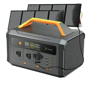 태양열 발전기 500w 600w 1000w 1200w 2200w 리튬 배터리 태양 광 휴대용 발전소