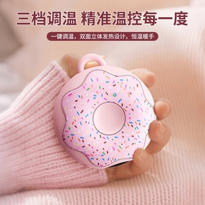Calentador de Manos Creativo con Forma de Donut, 5000 mAh, Calentamiento de Doble Lado, Pantalla Digital, Regalo para Mujeres - Product Image 5