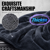 Serviette de séchage pour voiture en microfibre à boucles torsadées 60*90cm, double face, absorption d'eau, pour le lavage et le nettoyage automobile