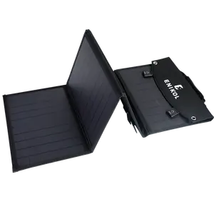 80W 휴대용 태양 전지 패널 충전기 40W 듀얼 USB 포트 야외 태양 플레이트 배터리 충전기 휴대 전화 충전 전원 은행
