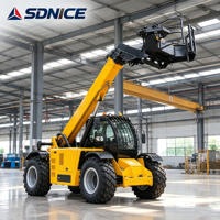 Chariot télescopique robuste 18m 4 tonnes pour la construction en hauteur, 4x4 tout-terrain diesel avec caméra 360°