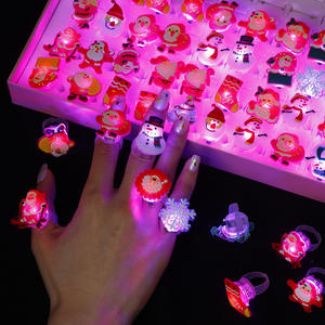 Juguete Infantil de Gel Suave con Forma de Tiburón Rojo, Personaje Navideño de Dibujos Animados, LED, 3x3cm, Venta al por Mayor de Fábrica - Product Image 1