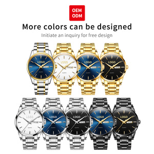 ODM OEM 6898 カスタムロゴ 工場卸売 クラシックスタイル カレンダーギフト 高級防水 クラシックビジネス クォーツ メンズ腕時計 - Product Image 5