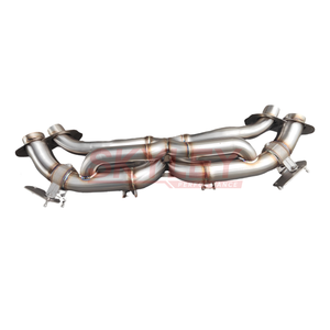 Échappement en acier inoxydable pour <span class=keywords><strong>Porsche</strong></span> <span class=keywords><strong>911</strong></span> 992 3.0T <span class=keywords><strong>Carrera</strong></span>/Targa Cabriolet Targa, silencieux à soupapes OEM, axe arrière, catback - Product Image 2