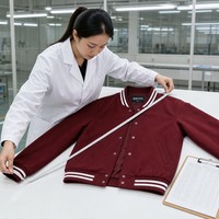 Ensemble de 2 pièces pour femmes, veste bomber varsity grande taille, pantalon cargo à jambes larges, bordeaux, du S au 5X
